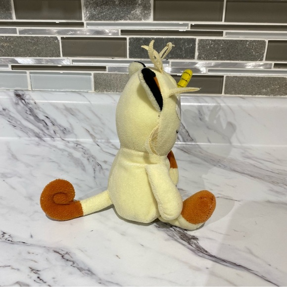 Vintage Nintendo Pokémon bean bag plushie Meowth 1998 - Picture 3 of 7